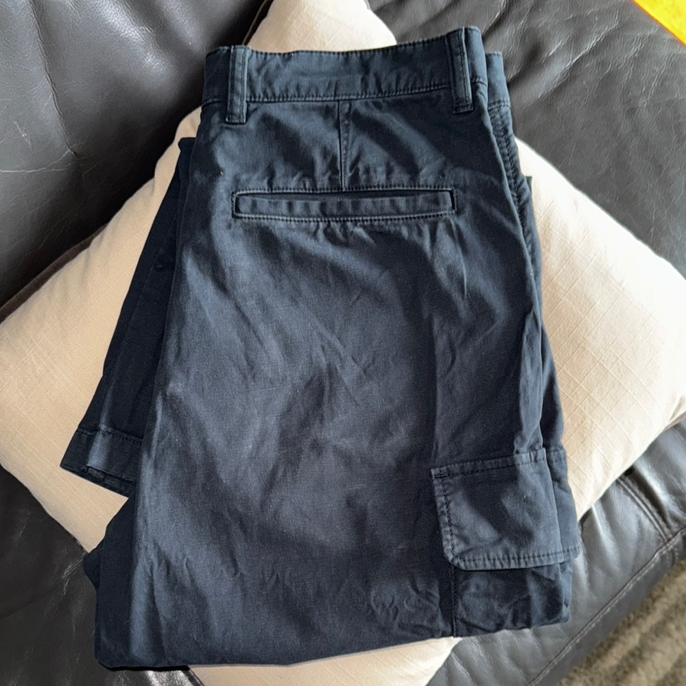 Uniqlo Men's Cargo Pants - Dark Blue